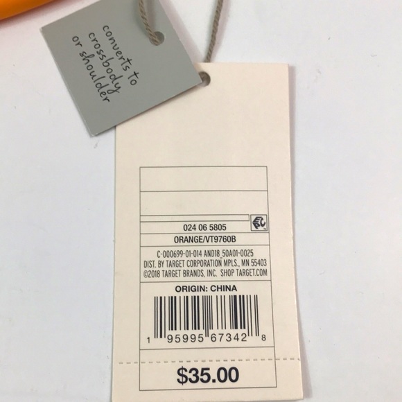 A.new day orange purse, NWT - Picture 9 of 9